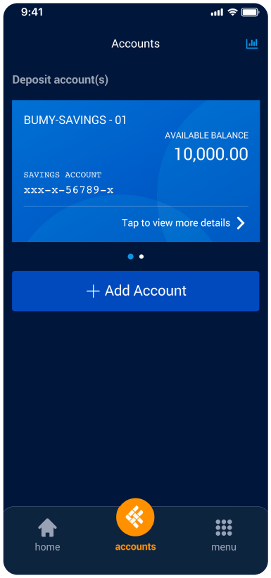 View incoming and outgoing transactions