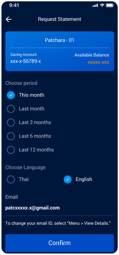 Choose Account